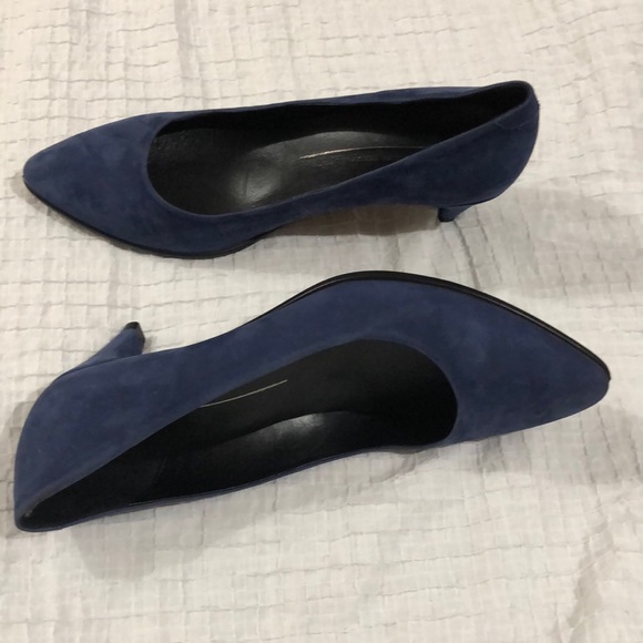 Ecco Shoes | Mini Heel Blue Shoe Women 